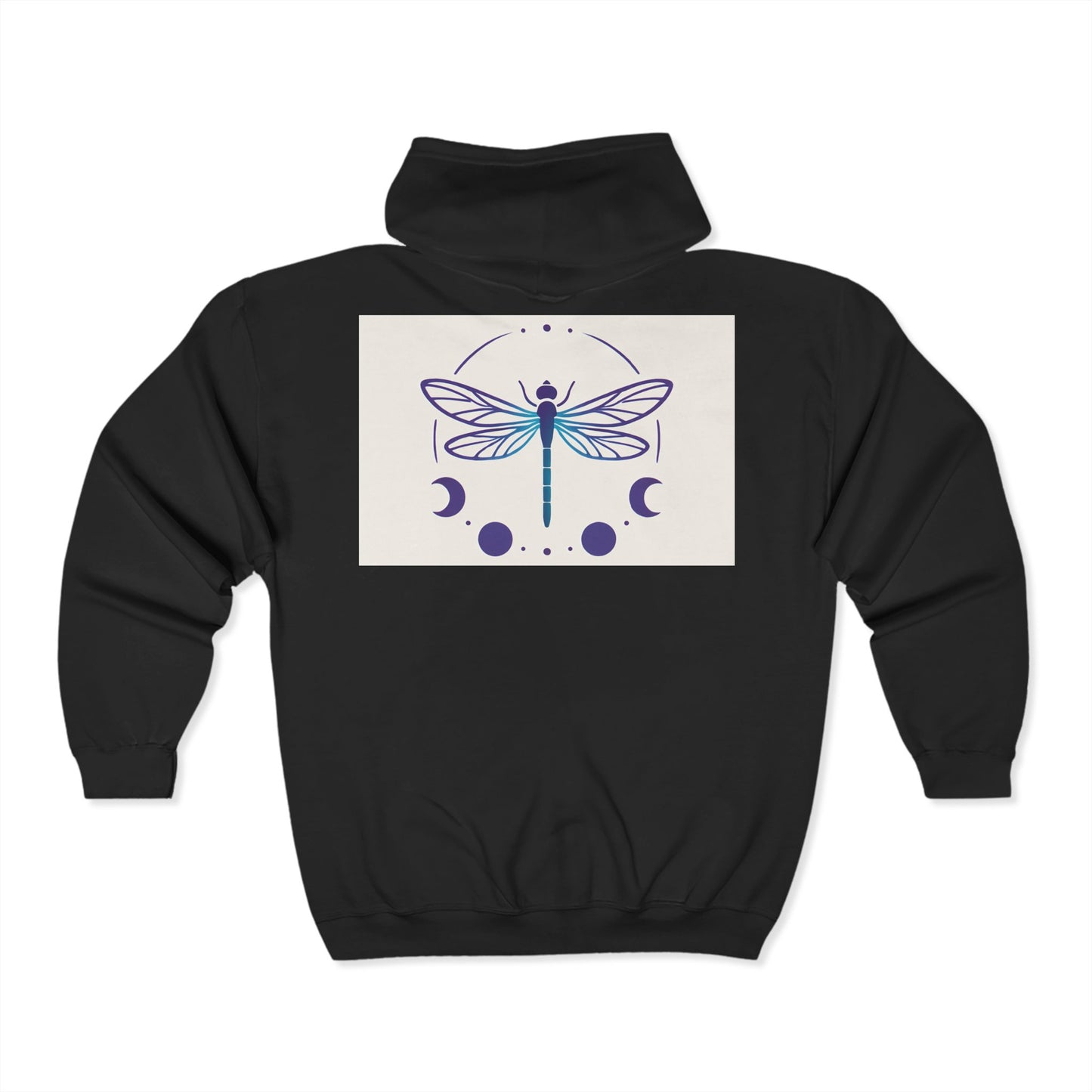 Transformation Dragonfly Full Zip Hoodie, Cozy Sweatshirt, Gift for Change, Motivational Loungewear, Fall Fashion Piece, Spiritual Apparel