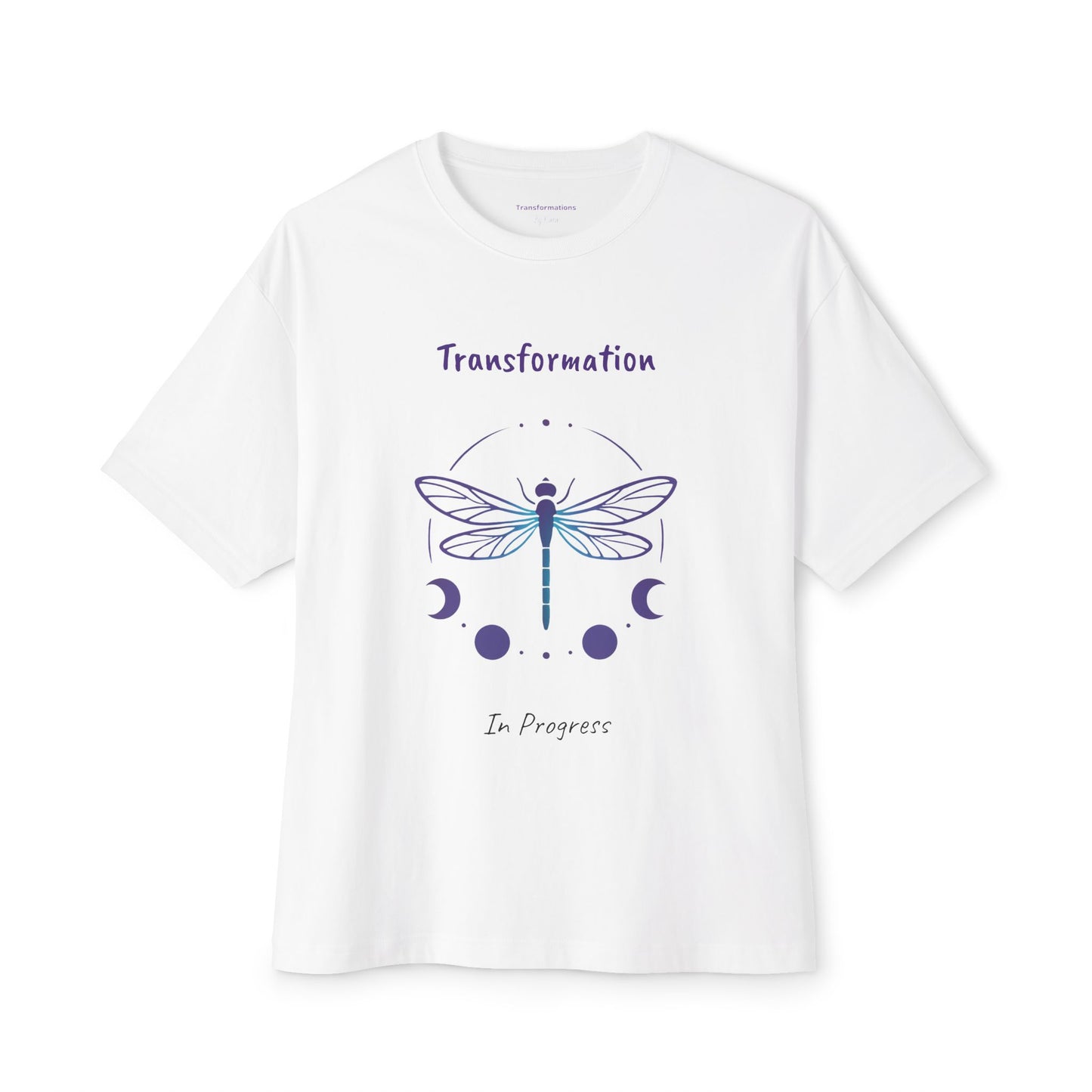 Dragonfly Transformation Tee, Unisex Boxy T-Shirt, Boho Gift, Spiritual Apparel, Summer Style, Vision Board