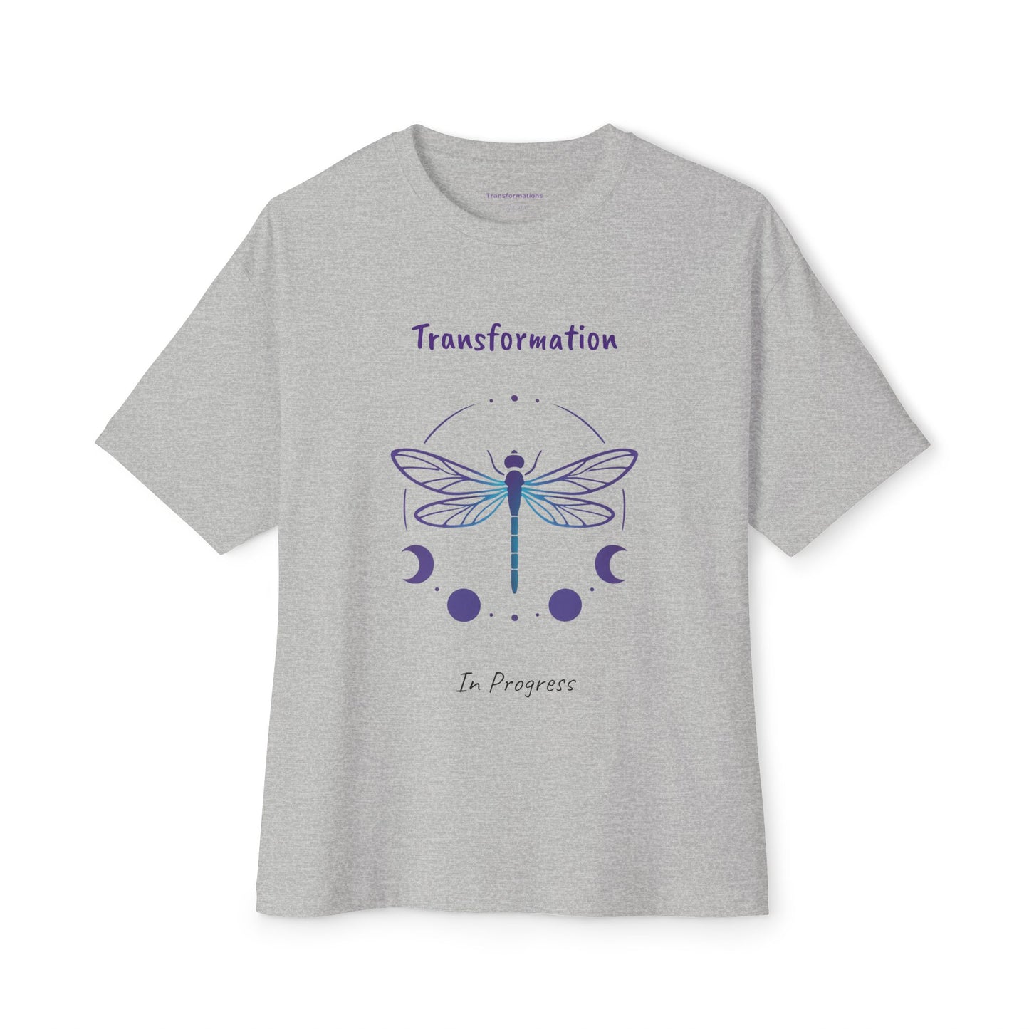 Dragonfly Transformation Tee, Unisex Boxy T-Shirt, Boho Gift, Spiritual Apparel, Summer Style, Vision Board