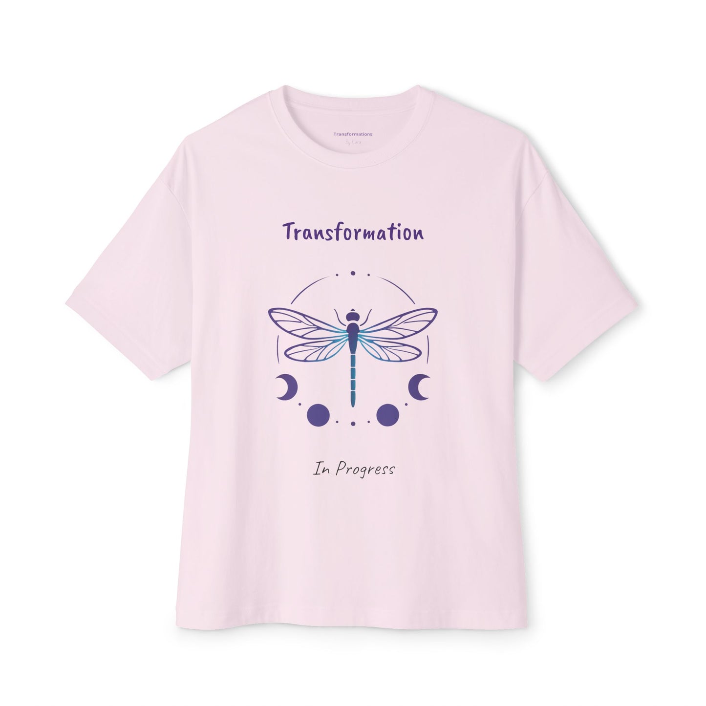 Dragonfly Transformation Tee, Unisex Boxy T-Shirt, Boho Gift, Spiritual Apparel, Summer Style, Vision Board