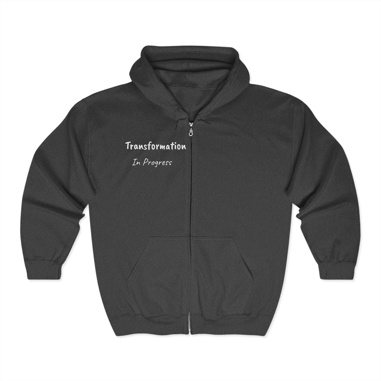 Transformation Dragonfly Full Zip Hoodie, Cozy Sweatshirt, Gift for Change, Motivational Loungewear, Fall Fashion Piece, Spiritual Apparel