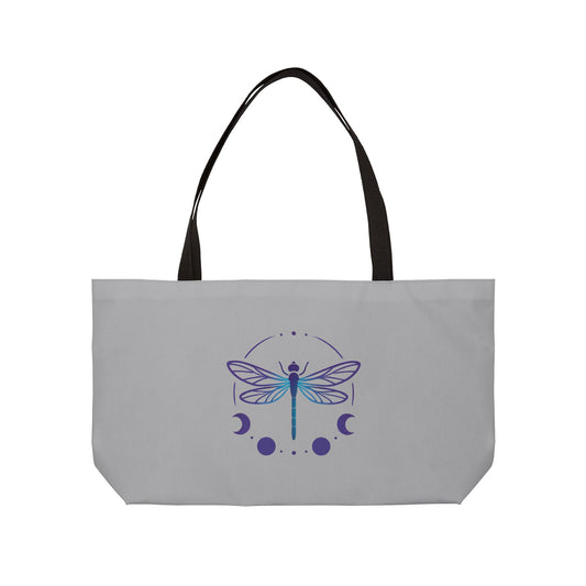 Dragonfly Weekender Tote Bag, Large Tote for Beach, Gym, Travel, Stylish Carryall, Inspirational Gift